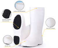Abattoir ultra-léger spécial blanc bottes alimentaires EVA matériel travail Protection chaussures de pluie automne chaud respirant caoutchouc