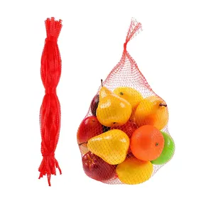 Toptan ucuz fiyat plastik ağ torba örgü çanta yüksek kalite tübüler PP örgü ambalaj çanta meyve ve sebze için