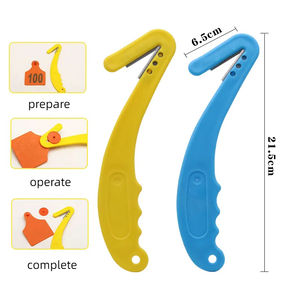 Outils de démontage <span class=keywords><strong>des</strong></span> étiquettes d'oreille d'animaux Couteau à dé<span class=keywords><strong>couper</strong></span> <span class=keywords><strong>les</strong></span> étiquettes d'oreille <span class=keywords><strong>pour</strong></span> porcs/bovins Dispositif de démontage <span class=keywords><strong>des</strong></span> étiquettes en plastique bleu - Product Image 6