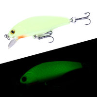Mini 5cm 3g corps dur leurre appât ABS plastique bionique naufrage leurre de pêche avec crochet triple pour la pêche en rivière lac ruisseau