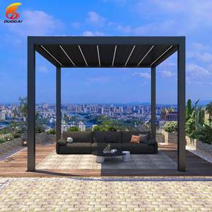 Pergola à lames orientables - Lames réglables et gouttière dissimulée, <span class=keywords><strong>abri</strong></span> solaire durable pour villa et <span class=keywords><strong>jardin</strong></span> - Product Image 2