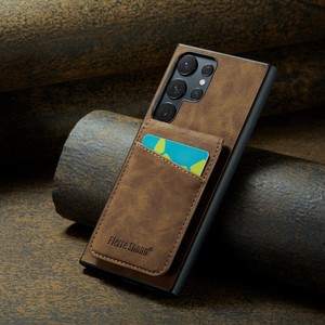 Étuis de téléphone portable pour Samsung Galaxy S25 Plus S24 S23 <span class=keywords><strong>Ultra</strong></span> couverture arrière support étui de protection en cuir - Product Image 4