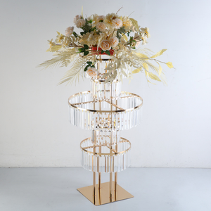 <span class=keywords><strong>Moderno</strong></span> Portafiori in Metallo Dorato Stabile ed Ecologico, Senza Elettricità, per <span class=keywords><strong>Centrotavola</strong></span> Matrimoniali ed Eventi - Product Image 3