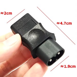 IEC 320 C8 Stecker auf IEC 320 <span class=keywords><strong>C9</strong></span> 2-Pin Buchse Adapter 6A 250V C8 zu <span class=keywords><strong>C9</strong></span> Industrieller Stromwandler-Stecker - Product Image 2