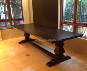 3 Meters Long <strong>Table</strong> Antique Solid Oak Wood <strong>Dining</strong> <strong>Table</strong> <strong>Rustic</strong> Wood <strong>Table</strong> - Product Image 1