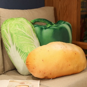 Muñecos de Vegetales Creativos, Divertidos Juguetes de <span class=keywords><strong>Peluche</strong></span> de Berenjena y Fresa, Pierna de <span class=keywords><strong>Pollo</strong></span>, Pan, Calabaza, Patata Dulce, Rellenos de Algodón PP - Product Image 2