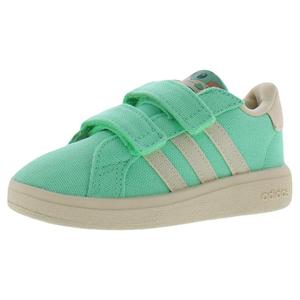 Scarpe Adidas Grand Court Grogu Cf per neonati e bambini piccoli, colore Green Glow Sand Strata, stile walking - Product Image 1