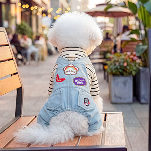 37 Nuevos Diseños de Ropa para Mascotas, Primavera-Verano 2026, Pantalones Vaqueros con Estampado para Perros, Overoles, Pijamas de Mezclilla para Mascotas Pequeñas - Product Image 2