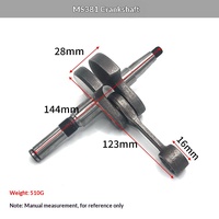 Vente en gros de pièces de moteur à essence pour tronçonneuse : ensemble vilebrequin et bielle, sans cylindrée, sans taille de guide-chaîne, pour modèles MS381/382