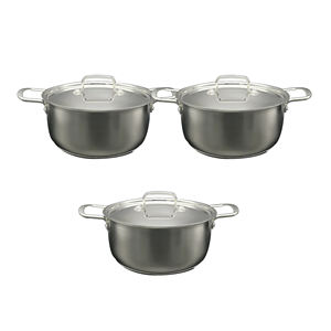 Olla antiadherente de aluminio multifuncional con tapa de vidrio Ollas de cocina de acero inoxidable Precio barato Sartén colorida de Bangladesh - Product Image 4