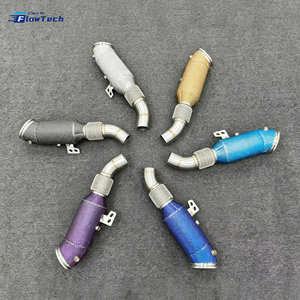 Downpipe haute performance pour BMW B58 3.0T M340i M440i 540i 740i en acier inoxydable T304, fixation directe avec bouclier thermique - Product Image 1