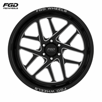 Jantes forgées concaves personnalisées 24x14 26x14 28x16 30x16 pour pick-up, 8x165.1 8x170 8x180, roues de camion polies avec enjoliveurs flottants personnalisés