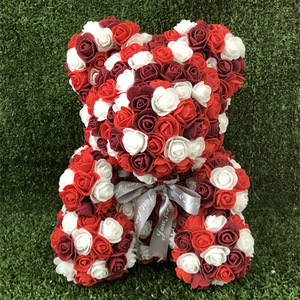 40 cm, Día de San Valentín novia regalo de San Valentín grande Panda oso de peluche a granel flor Rosa oso - Product Image 6