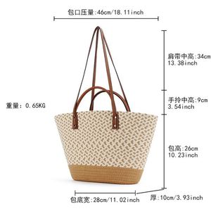Large Capacity Bohemian Designer Women's Tote Beach Bag Hand Woven Seaside Holiday Straw Casual for Beach Use - Product Image 5