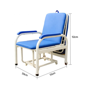 Chaise d'Infirmière Pliante en Métal de Style Moderne, Convertible en <span class=keywords><strong>Lit</strong></span>, Chaise Médicale pour Patients - Product Image 4
