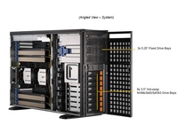 Server supermmicro 4u SYS-741GP-TNRT DP Intel, Tower Workstation dengan 4 GPU