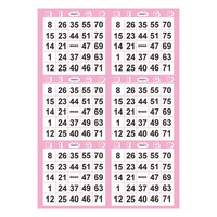 Tarjetas de Bingo Reutilizables de Papel Premium, Datos Variables, Multicolor, Impresión Digital, Tarjetas de Bingo Personalizadas