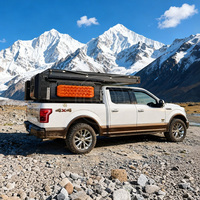 Camper à plateau plat manuel avec double extension coulissante pour Tacoma Hilux Ranger, coque de camping-car à glisser dans la benne de camion, caravane, VR