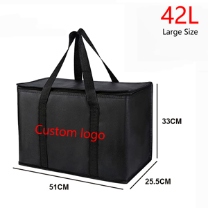 Sacs isothermes réutilisables pour courses, panier de pique-nique extra-large, sac isotherme pliable, sac isotherme pour livraison de pizzas - Product Image 1