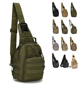 Sac de poitrine tactique compact en nylon imperméable avec fermeture éclair, système Molle, camouflage, pour voyage et sport - Product Image 6