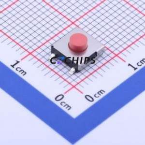 GT-TS090B-H034-L5 Tactile Switch SMD-4P,6.2x6.2mm Switch Single Pole Single Throw Round Button 2.5N Vertical Mount - Product Image 1