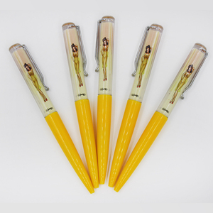 LOGO personnalisé stylo liquide 2D flotteur déshabiller fille Sexy femmes nues décoller vêtements stylos flottants en plastique - Product Image 3