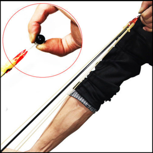 プロのフィッシュシューターナイロンボウスタンドスリングショットハンドガードとアロースタンド屋外ハンティングシューティング強力なスリングショット - Product Image 5