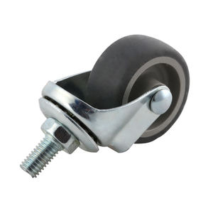Ruedas giratorias industriales rígidas de 4/5/6 pulgadas sin freno, de 3 a 15 días de entrega, ruedas fijas de goma de 8 pulgadas para equipos escolares - Product Image 1
