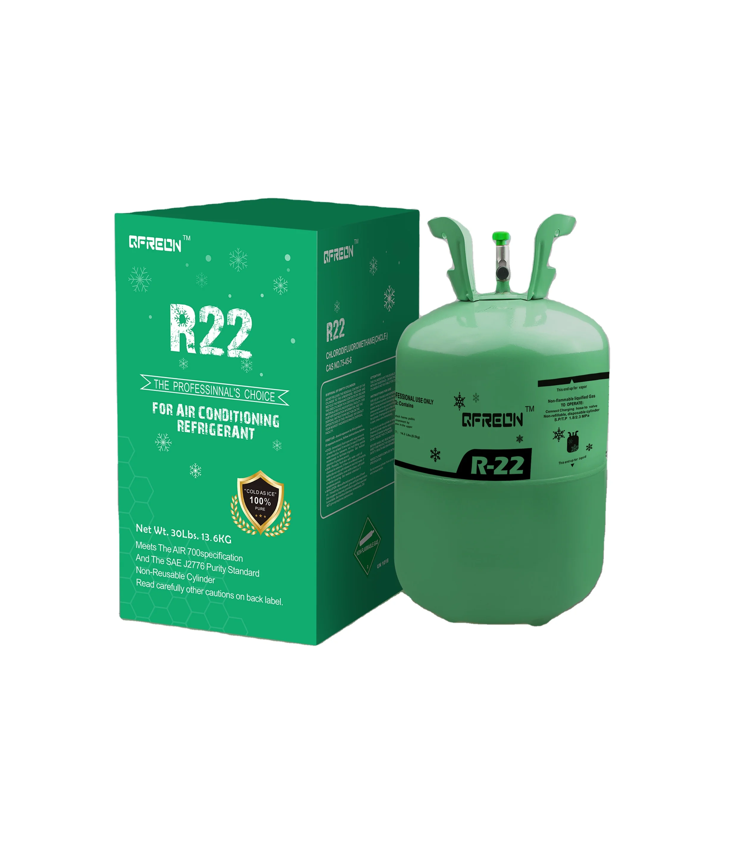 Сменный газовый хладагент R22T, 13,6 кг, R22T, Прямая поставка с завода
