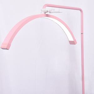 45W Half Moon Beauty Light <b>LED</b> <b>Floor</b> Fill <b>Lamp</b> Adjustable Color Temperature Phone Holder for Lash Extension Makeup - Product Image 5