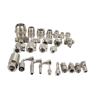 Conector Hidráulico de Transición de Acero Inoxidable 304 de Alta Presión, Conector de Manguera para Tubería de Aceite Hidráulico para Alta Presión - Product Image 1