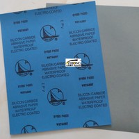 Vente en gros de papier de verre au latex, papier abrasif en carbure de silicium à eau ou à sec, outil abrasif, feuille de papier abrasif