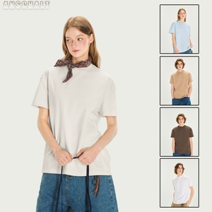 Camiseta de Manga Corta Solona de 240g, Estilo Americano, para Hombre y Mujer, Color Sólido, para Verano, 240 Gramos, para Serigrafía - Product Image 3