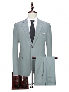 Nuovo Design Abito <span class=keywords><strong>da</strong></span> Cerimonia Maschile Elegante Slim Fit Tre Pezzi Abito <span class=keywords><strong>da</strong></span> Sposo Elegante Completo <span class=keywords><strong>da</strong></span> <span class=keywords><strong>Uomo</strong></span> con Risvolto Vendita all'Ingrosso - Product Image 2