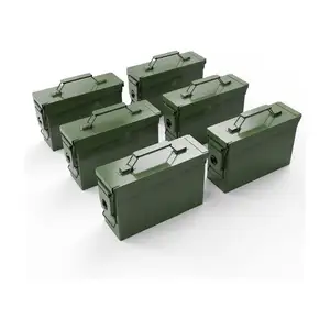 Tahan air tahan api M19A1 kaliber 30 baterai taktis dapat dikunci kecil kotak amunisi penyimpanan