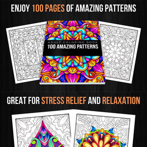 Libro <span class=keywords><strong>da</strong></span> <span class=keywords><strong>colorare</strong></span> Mandala con pittura a tempera, pagine a strappo, 100 disegni unici, divertente colorazione fai <span class=keywords><strong>da</strong></span> te <span class=keywords><strong>per</strong></span> <span class=keywords><strong>adulti</strong></span>, rilassamento e antistress - Product Image 3