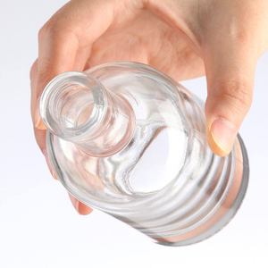 Bouteille en verre dépoli sérigraphié transparente, qualité alimentaire, pour vin, brandy, whisky, avec bouchon en liège, 100ml, 200ml, 500ml, 1000ml - Vente chaude - Product Image 3