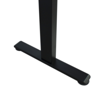 Cadre de bureau électrique réglable en hauteur à double moteur noir, à 2 niveaux, avec poutre télescopique, base de bureau assis-debout pour la maison et le bureau