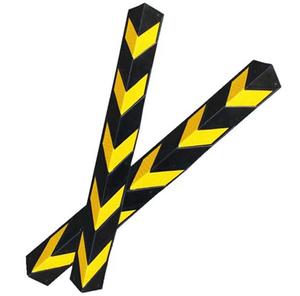 Bande de protection d'angle en caoutchouc réfléchissante pour garage souterrain, bande d'avertissement à angle droit pour sous-sol - Product Image 3