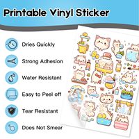 Stiker Tahan Air Matte PP 210mm*297mm Label Perekat Kertas Stiker Vinyl A4 untuk Printer Inkjet Laser