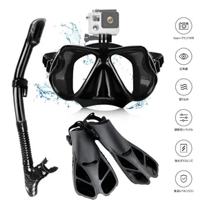 Custom Adults Diving Fins Swim Goggles Snorkel Set For Other Diving Equipment