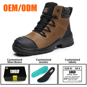 <span class=keywords><strong>Chaussures</strong></span> <span class=keywords><strong>de</strong></span> <span class=keywords><strong>sécurité</strong></span> GUYISA en cuir microfibre, embout en acier, protection anti-écrasement, imperméables, mi-montantes, antidérapantes, pour l'industrie et l'usine - Product Image 3