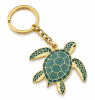 Porte-clés en métal personnalisé avec breloque tortue marine, directement de l'usine, logo personnalisé, cadeau souvenir en gros, fabricant OEM ODM