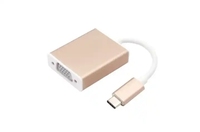 Câble adaptateur USB Type C vers VGA avec conducteur en aluminium, blindage tressé, gaine en PVC - En stock