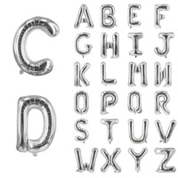 Ballons en feuille d'aluminium en forme de lettres et de chiffres dorés métalliques pour la décoration de fête d'anniversaire