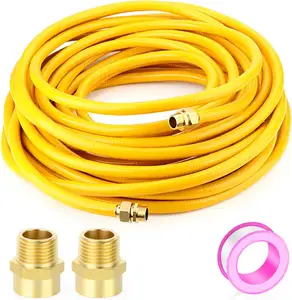 Natural gas hose 70 FT 1/2" Flexible Gas Line Pipe Hose with Male Adapter Fittings