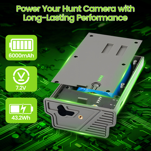 6000mAh 7.4V em6 Pin thay thế cho tactacam tiết lộ săn bắn di động Trail máy ảnh lithium có thể sạc lại pin gói - Product Image 5