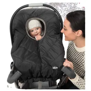 Matelassé épais doux polaire coupe-vent bébé housse de siège de voiture hiver bébé housse de siège de voiture avec fenêtre 2024