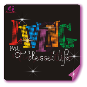 Nouvelle arrivée Hot Fix brillant strass transfert personnalisé strass transfert de chaleur pour la chemise - Product Image 6