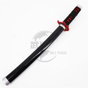 Set di Spade Giocattolo in Metallo <span class=keywords><strong>Tanjiro</strong></span> Kamado Hinokami Kagura 45cm per Cosplay e Collezione <span class=keywords><strong>Anime</strong></span> - Product Image 1